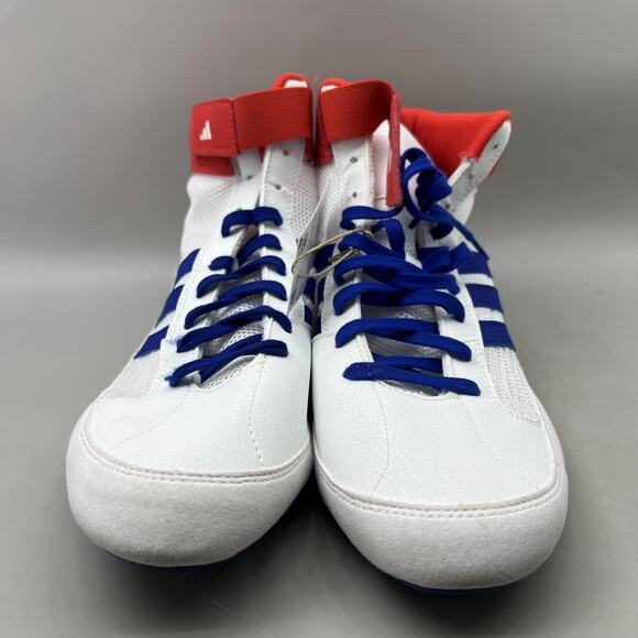Adidas HVC 2 Wrestling Shoes Men Size 11.5 White Red Blue Lightweight Sneakers main image 8